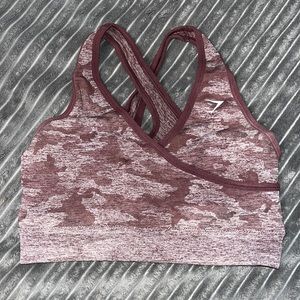 Gymshark camo seamless sports bra